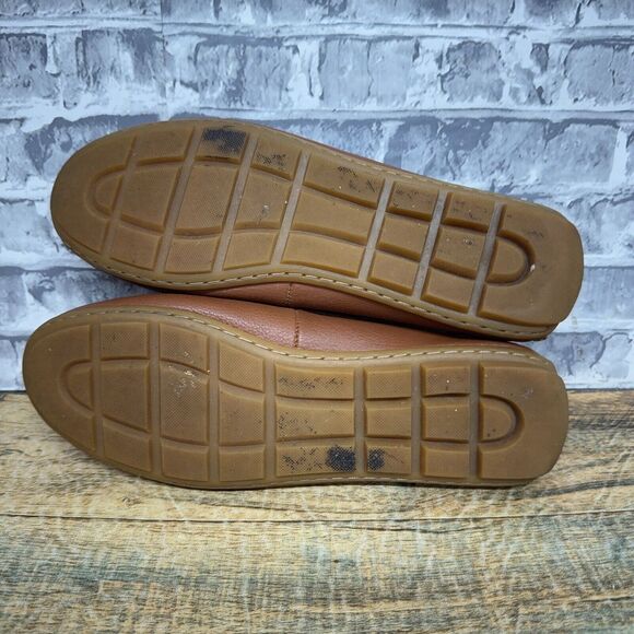 Coach Mary Lock Up Saddle Brown Slip On Driver Loafer A00925 Womens Size 8 B - Picture 10 of 10